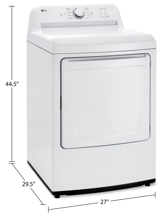 LG 7.3 Cu. Ft. Ultra Large Capacity Electric Dryer with Sensor Dry - DLE6100W