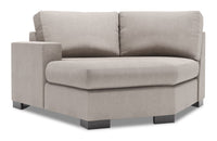 Sofa Lab Track LAF Cuddler - Pax Slate 