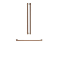 Café 3-Piece Handle Kit for French-Door Refrigerator in Brushed Copper - CXMB3H3PNCU 