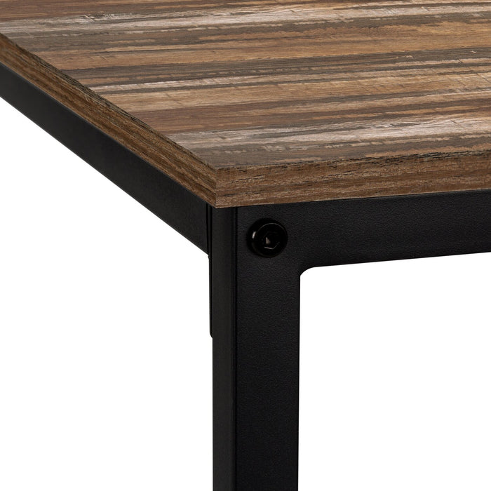 Karter L-Shaped Corner Desk - Brown 