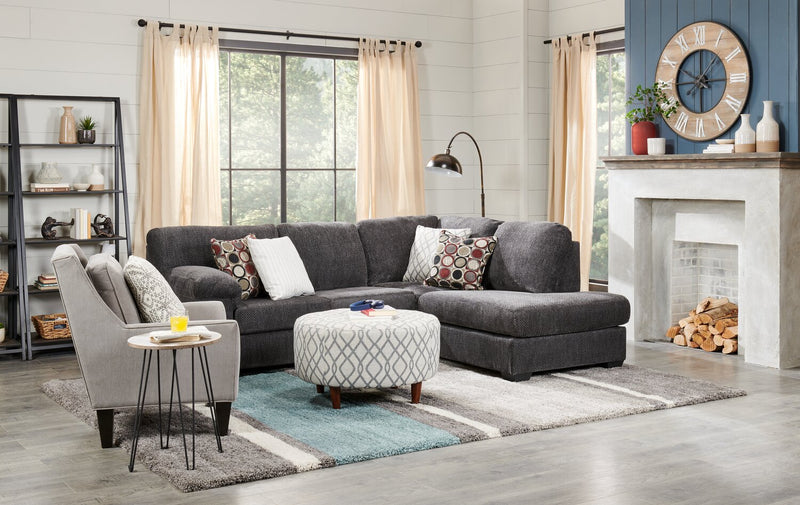 Sofa Lab The Curve Ottoman - Steel