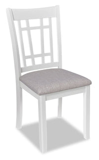 Dena Dining Chair with Linen-Look Fabric -  Dove Grey 