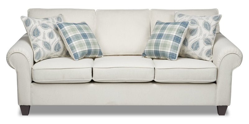 Scarlett Chenille Sofa - Ecru