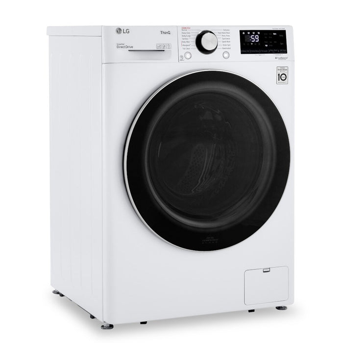 LG 2.6 Cu. Ft. Smart Compact Front-Load Washer - WM1455HWA
