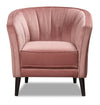 Brinley Velvet Accent Chair - Pink