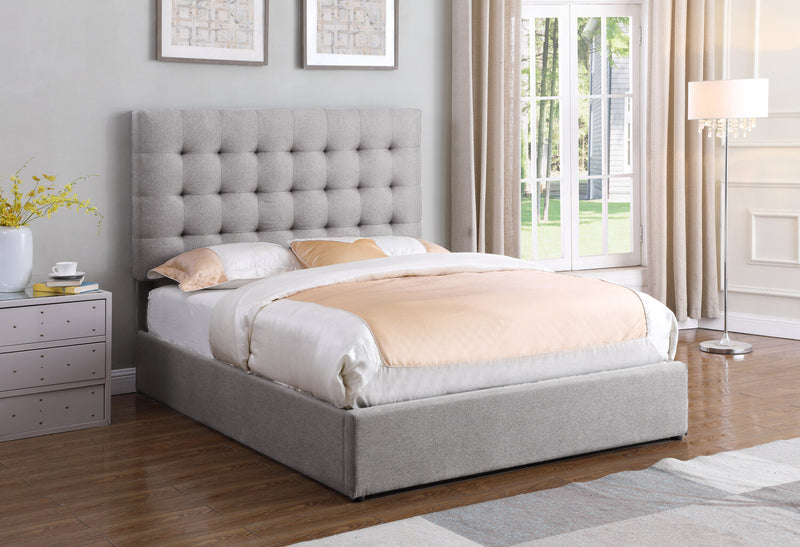Jace Storage Queen Bed - Taupe