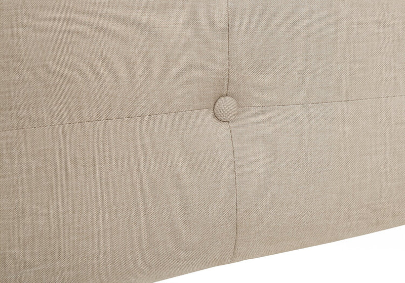 Zara Queen Bed - Beige