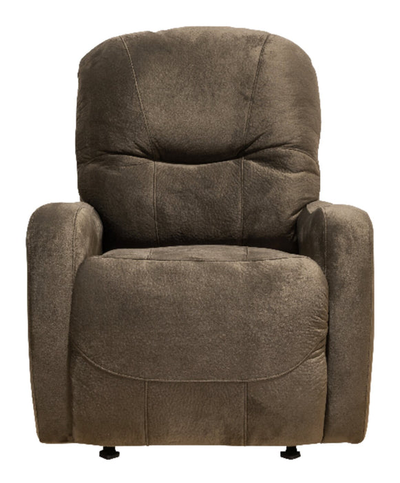 Everett Polyester Recliner - Chocolate