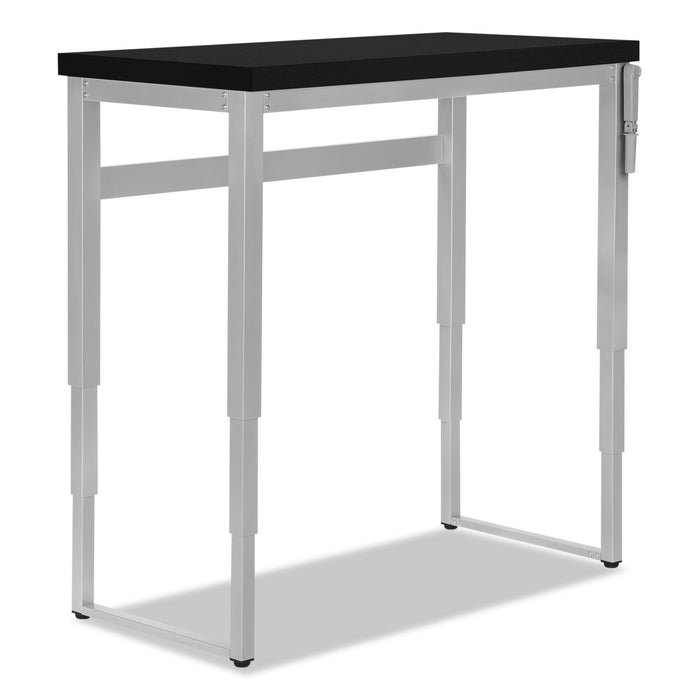 Kai Height-Adjustable Desk - Black/Silver