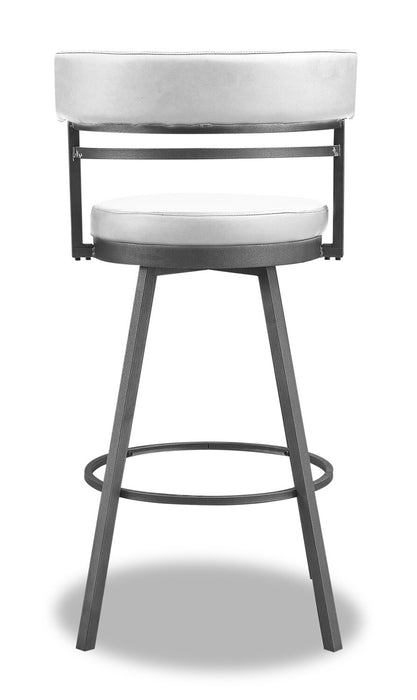 Mila Counter-Height Swivel Stool - White