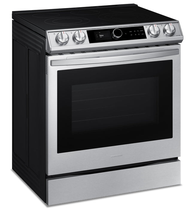 Samsung BESPOKE 6.3 Cu. Ft. Slide-In Electric Range with True Convection – NE63T8711SS/AC