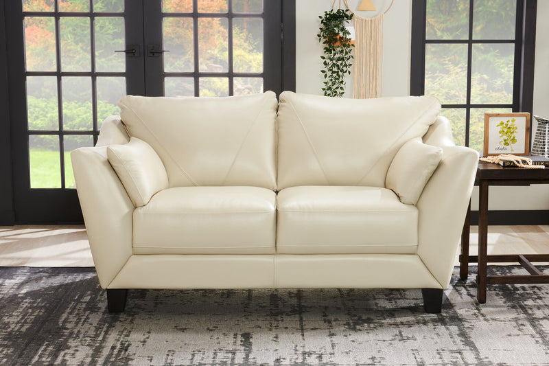 Lusso Genuine Leather Loveseat – Smoke