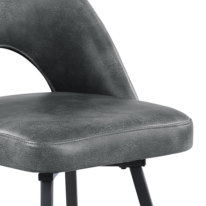 Bay Swivel Counter-Height Stool - Charcoal
