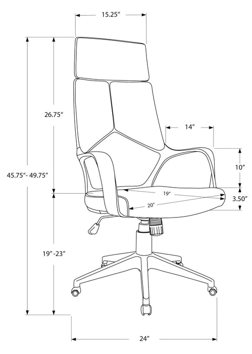 Hayes Executive Office Chair - White 