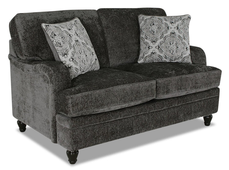 Bellmont Chenille Loveseat - Charcoal
