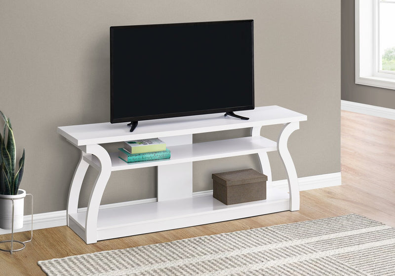 Monroe 60” TV Stand - White