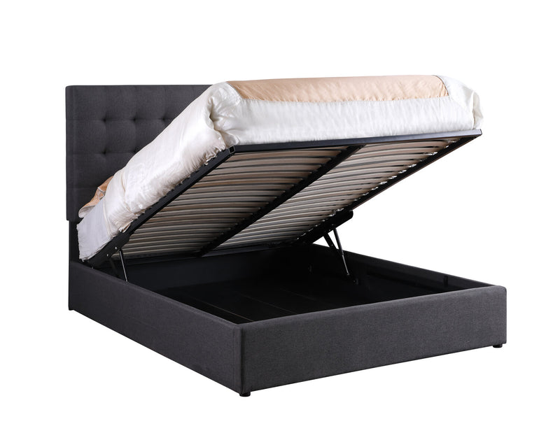 Jace Storage Queen Bed - Grey