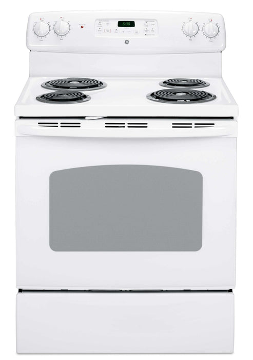 GE  5.0 Cu. Ft. Electric Freestanding Range - JCBP240DMWW