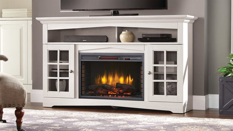 Huntley 59\" TV Stand with Log Firebox