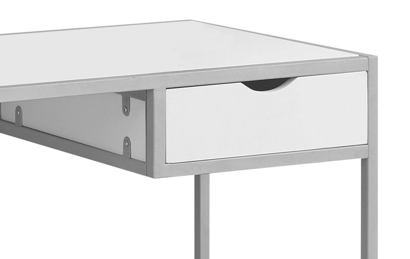 Everly Desk - White/Silver