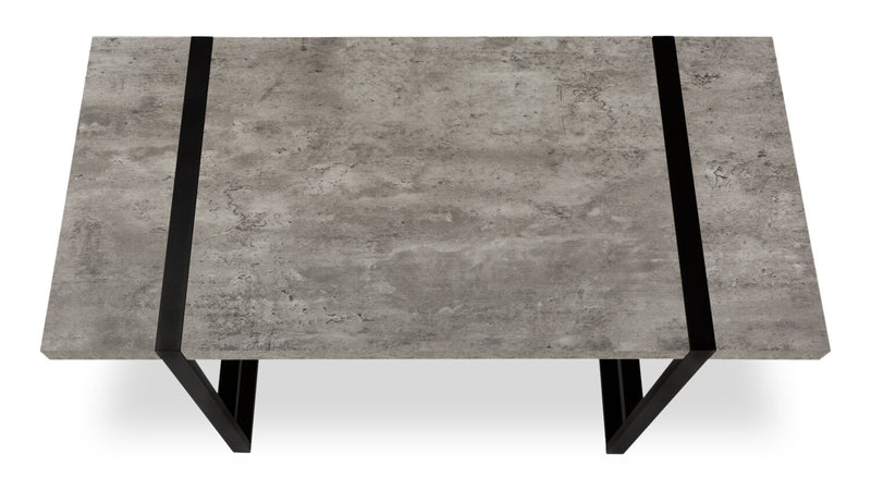 Avery Desk - Grey Concrete-Look  