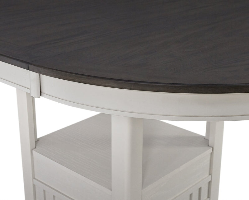Dena Counter-Height Dining Table - White and Grey