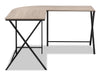 Lidia L-Shaped Corner Desk - Taupe 