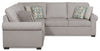 Haven 2-Piece Left-Facing Chenille Sectional - Grey