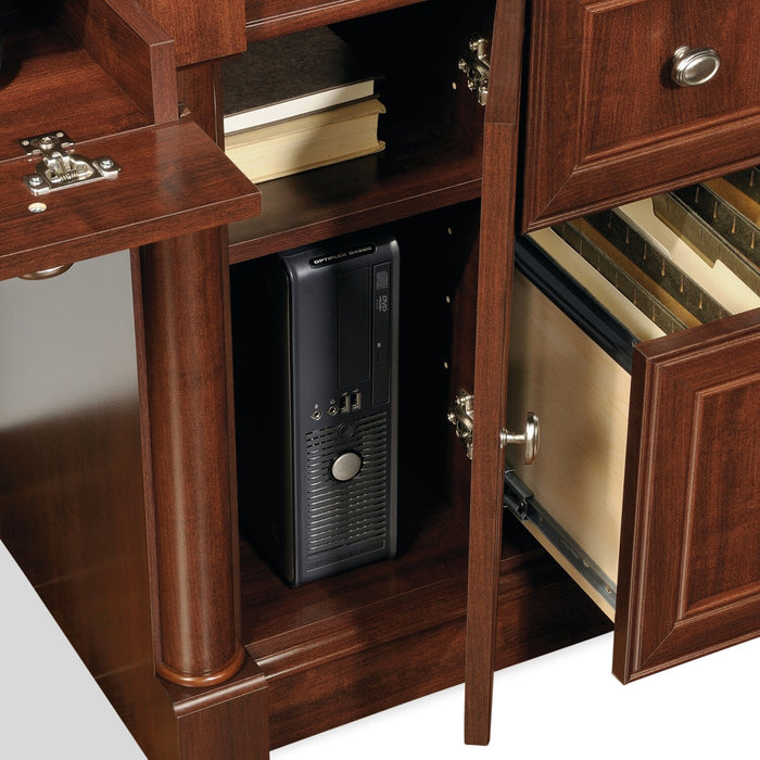 Palladia Desk with Hutch - Select Cherry 