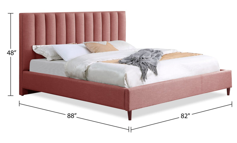 Rain King Platform Bed - Pink