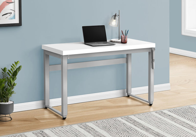 Kai Height-Adjustable Desk - White