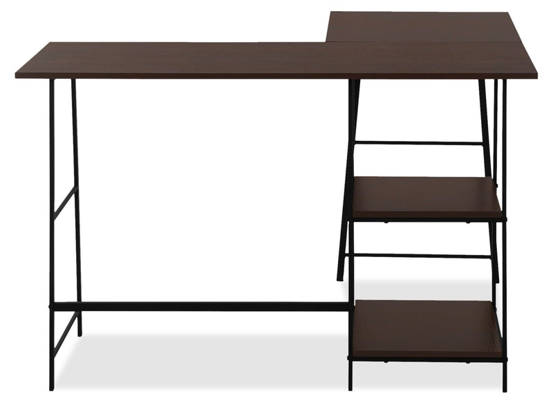 Evlin Corner Desk - Espresso