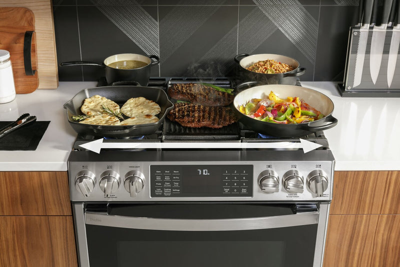 GE Profile 5.6 Cu. Ft. Front-Control Freestanding Gas Range - PCGS930YPFS