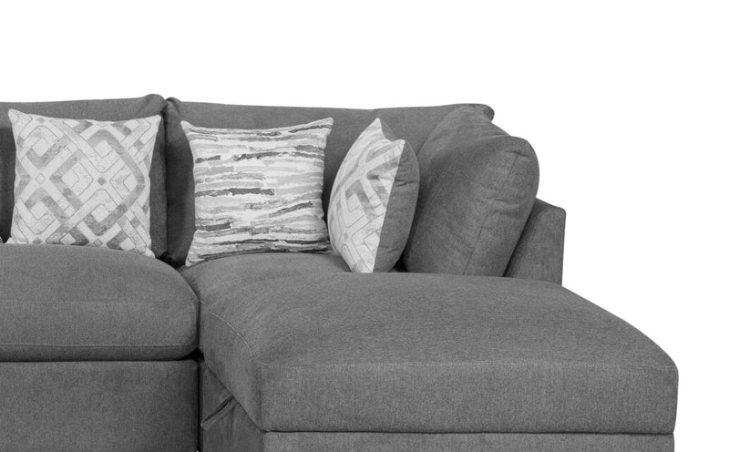 Evolve 6-Piece Sectional - Charcoal