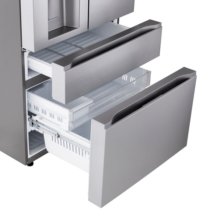 LG 29 Cu. Ft. Smart 4-Door French-Door Refrigerator with Full-Convert Drawer™ - LF29S8330S