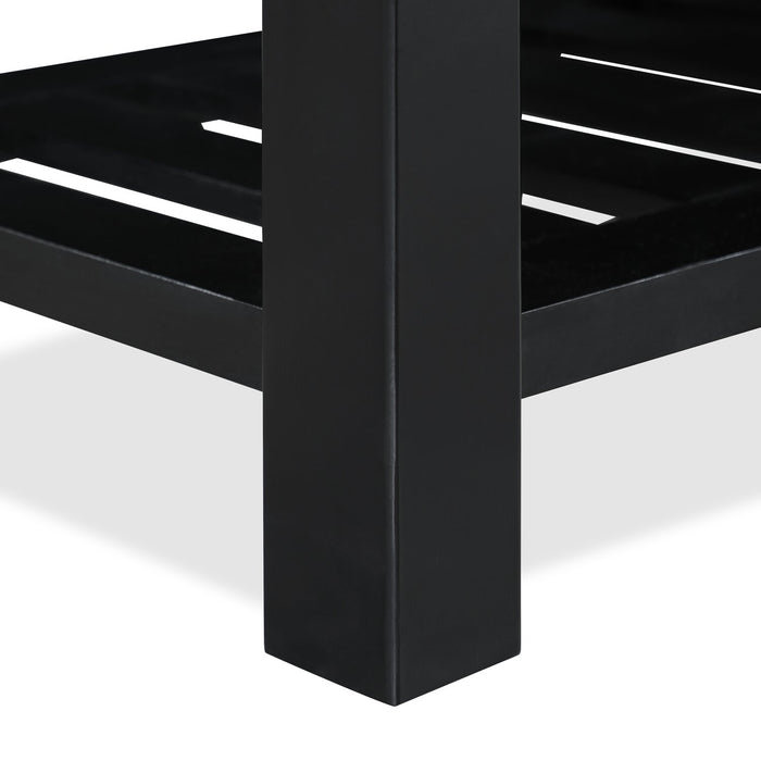 Ryan Storage Bench - Dark Grey