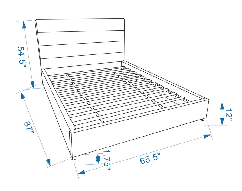 Clay Queen Platform Bed