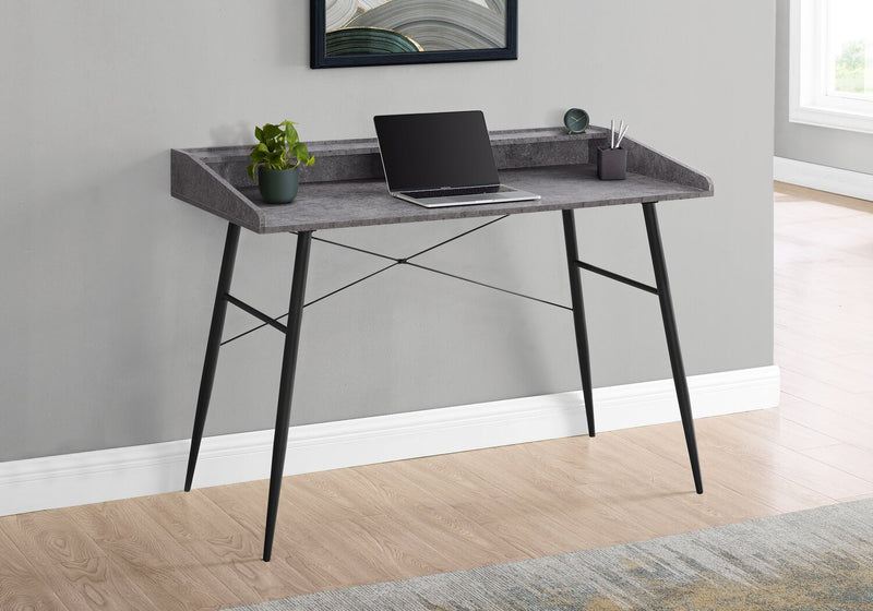 Jeremy Desk - Grey Stone-Look 
