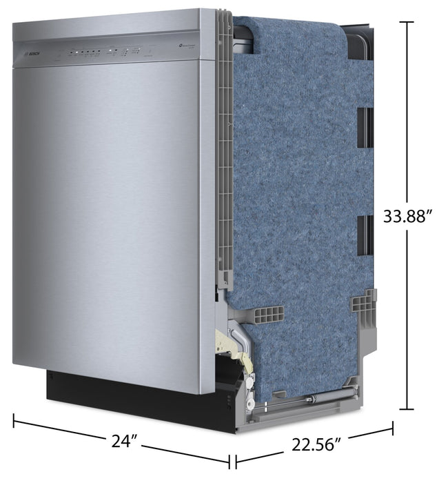 Bosch 100 Series Smart Dishwasher with PrecisionWash® and Third Rack - SHE5AE75N 