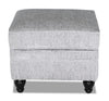 Bellmont Chenille Ottoman - Platinum