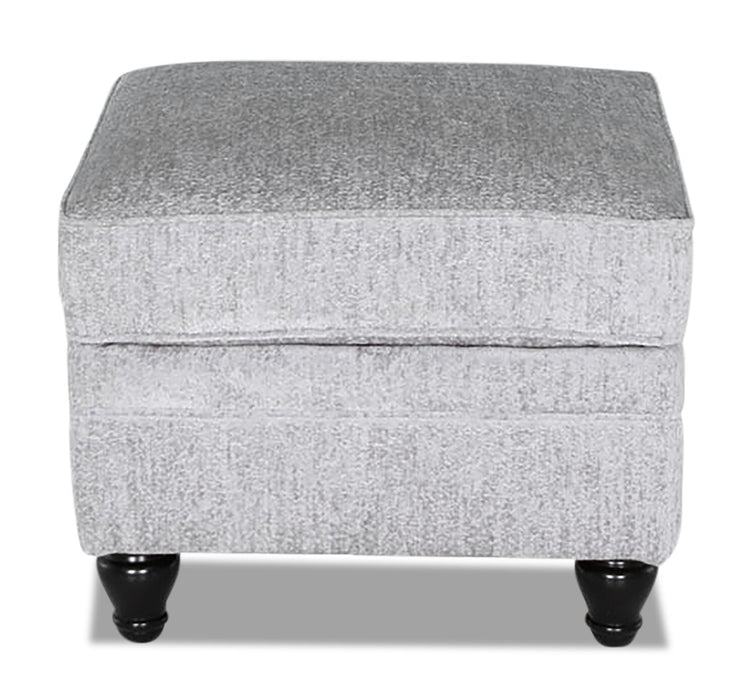 Bellmont Chenille Ottoman - Platinum