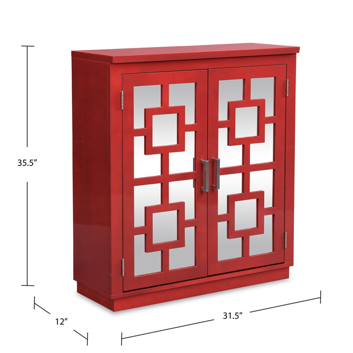 Darci Accent Cabinet - Red