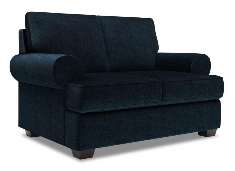 Sofa Lab Roll Loveseat - Luxury Indigo