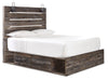 Abby Queen Side Storage Bed - Brown