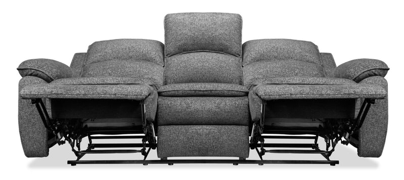Chandler Chenille Reclining Sofa - Grey