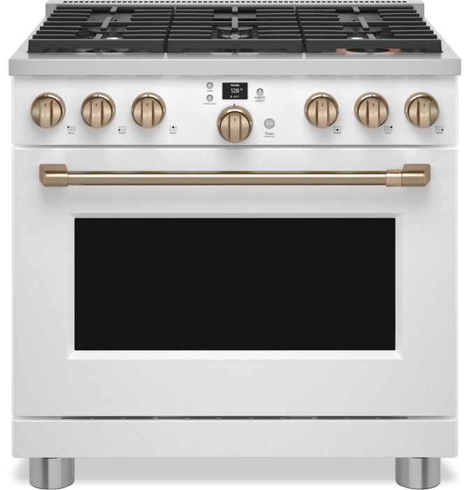 Café 5.75 Cu. Ft. Commercial-Style 6-Burner Dual Fuel Range - C2Y366P4TW2