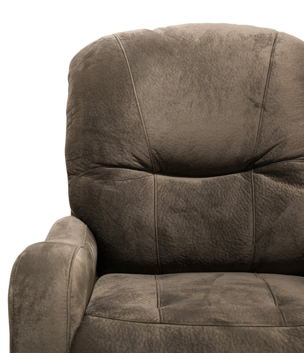 Everett Polyester Recliner - Chocolate