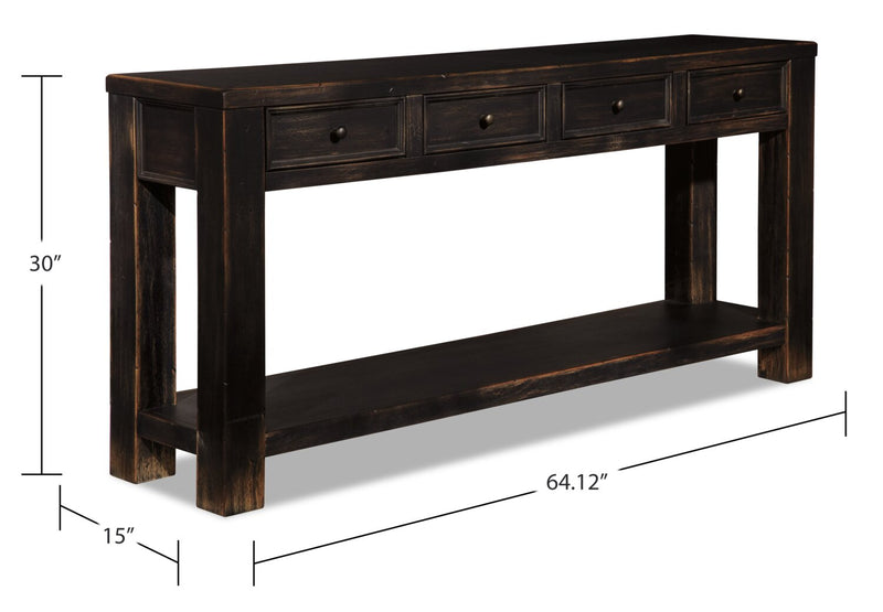 Breda Sofa Table - Black 