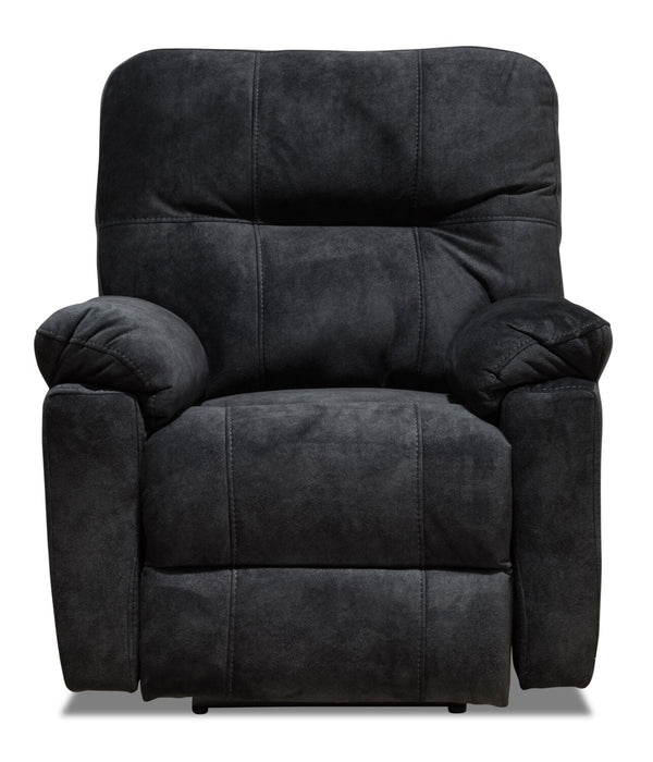 Gybson Polyester Recliner - Graphite
