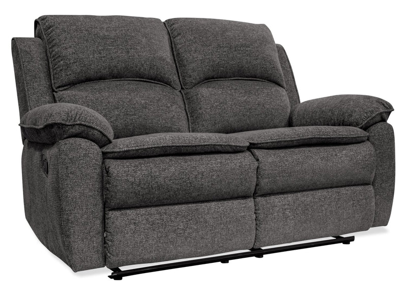 Chandler Chenille Reclining Loveseat - Grey